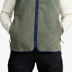 Canyon Full-zip Pile Fleece Vest Herren Castor Gray/Navy