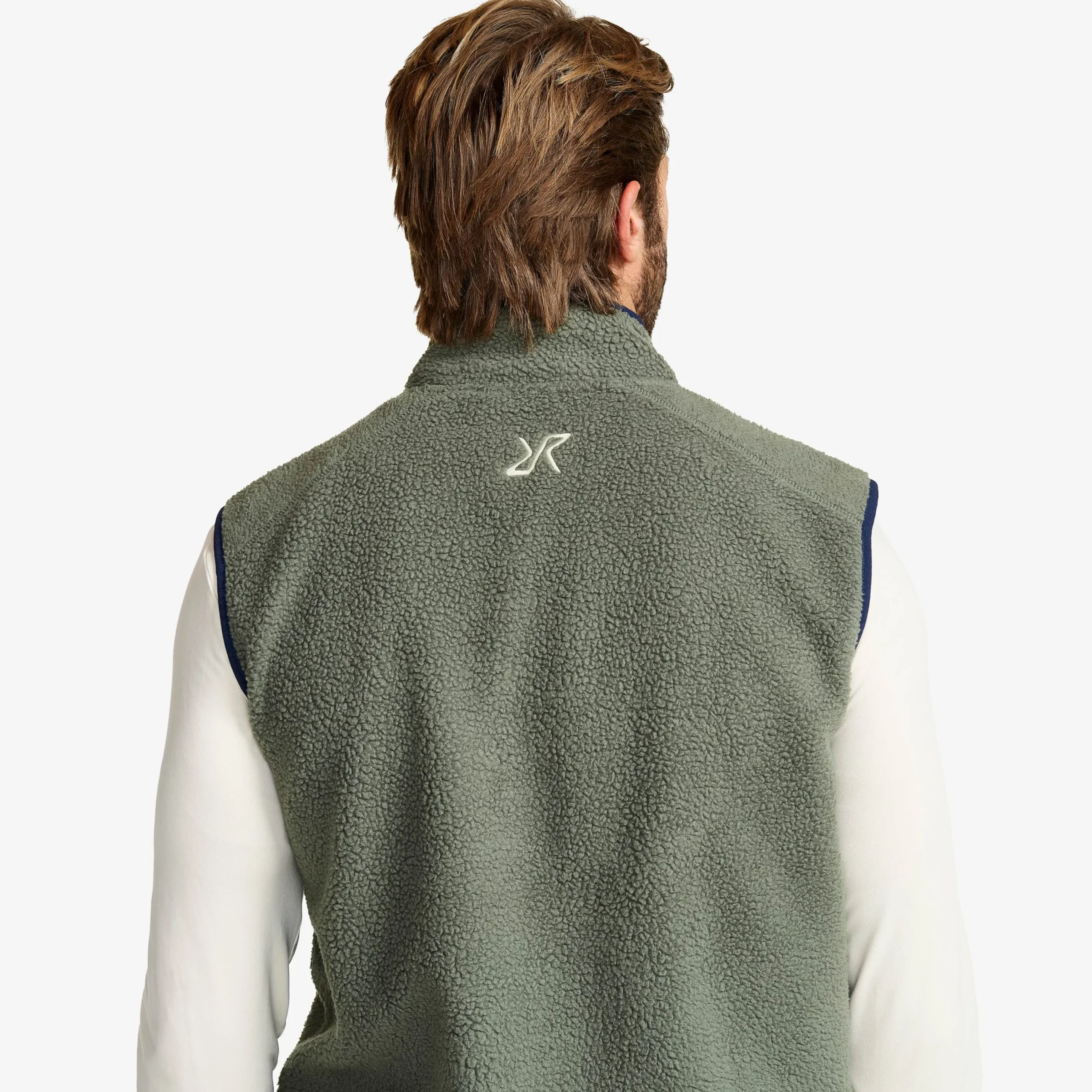 Canyon Full-zip Pile Fleece Vest Herren Castor Gray/Navy