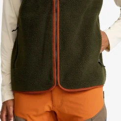 Canyon Full-zip Pile Fleece Vest Herren Forest Night/Rusty Orange
