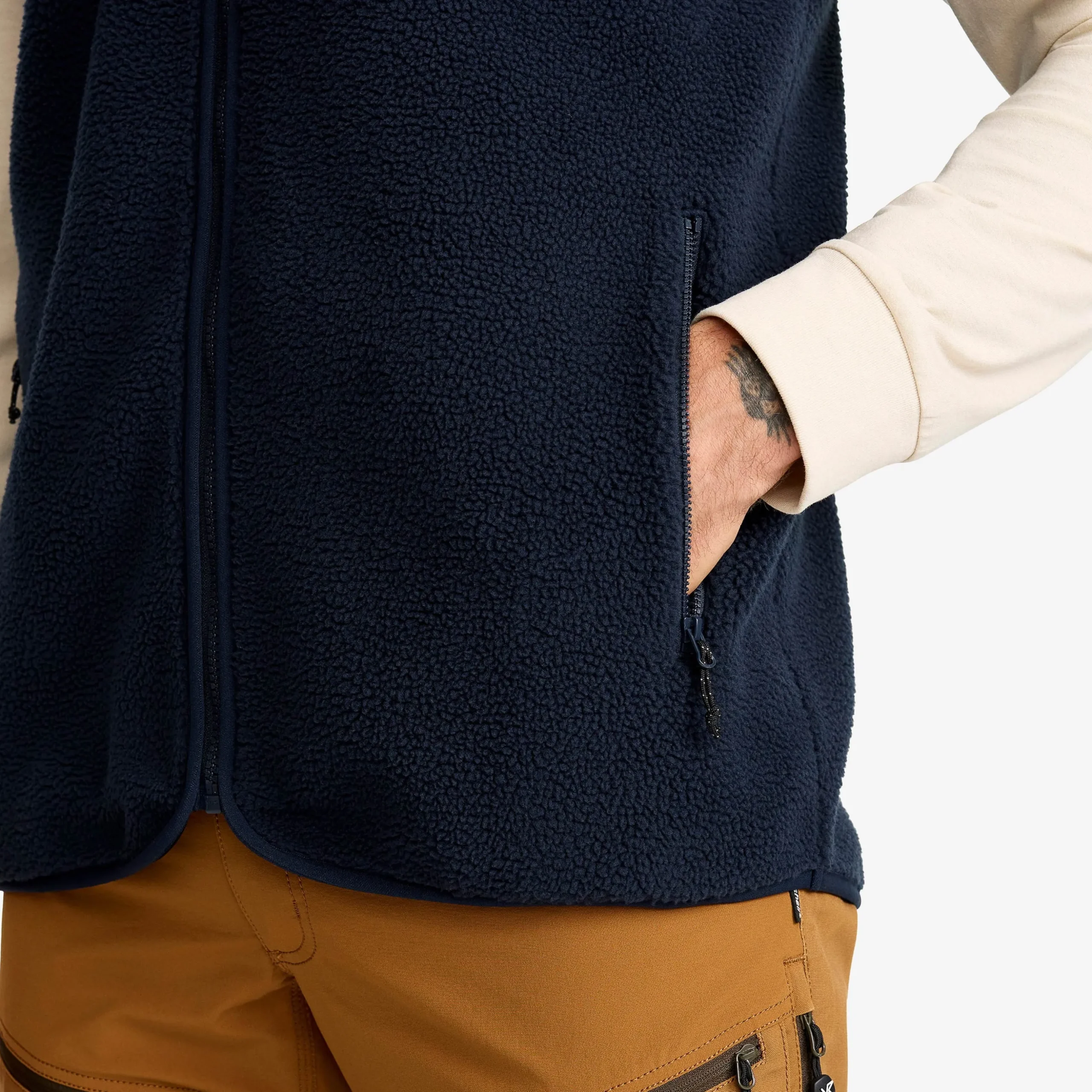 Canyon Full-zip Pile Fleece Vest Herren Navy