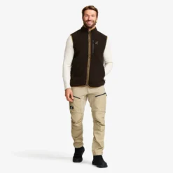 Canyon Full-zip Pile Fleece Vest Herren Espresso