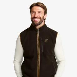 Canyon Full-zip Pile Fleece Vest Herren Espresso