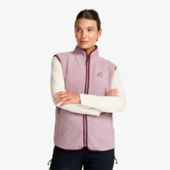Canyon Full-zip Pile Fleece Vest Damen Dusty Mauve