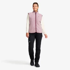 Canyon Full-zip Pile Fleece Vest Damen Dusty Mauve