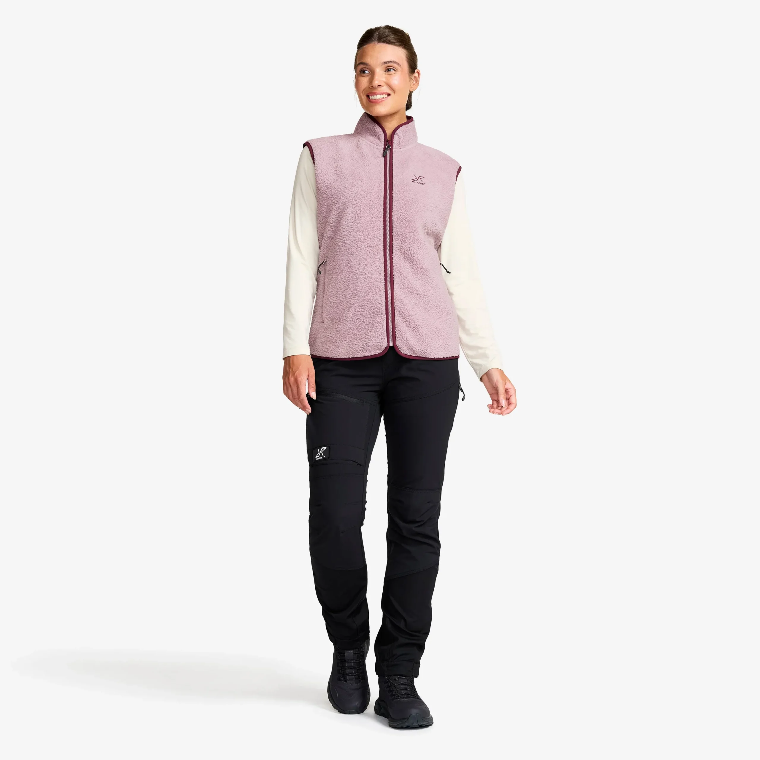 Canyon Full-zip Pile Fleece Vest Damen Dusty Mauve