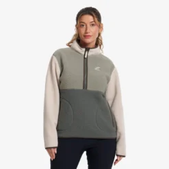 Canyon Half-zip Pile Fleece Damen Peyote/Shadow Green
