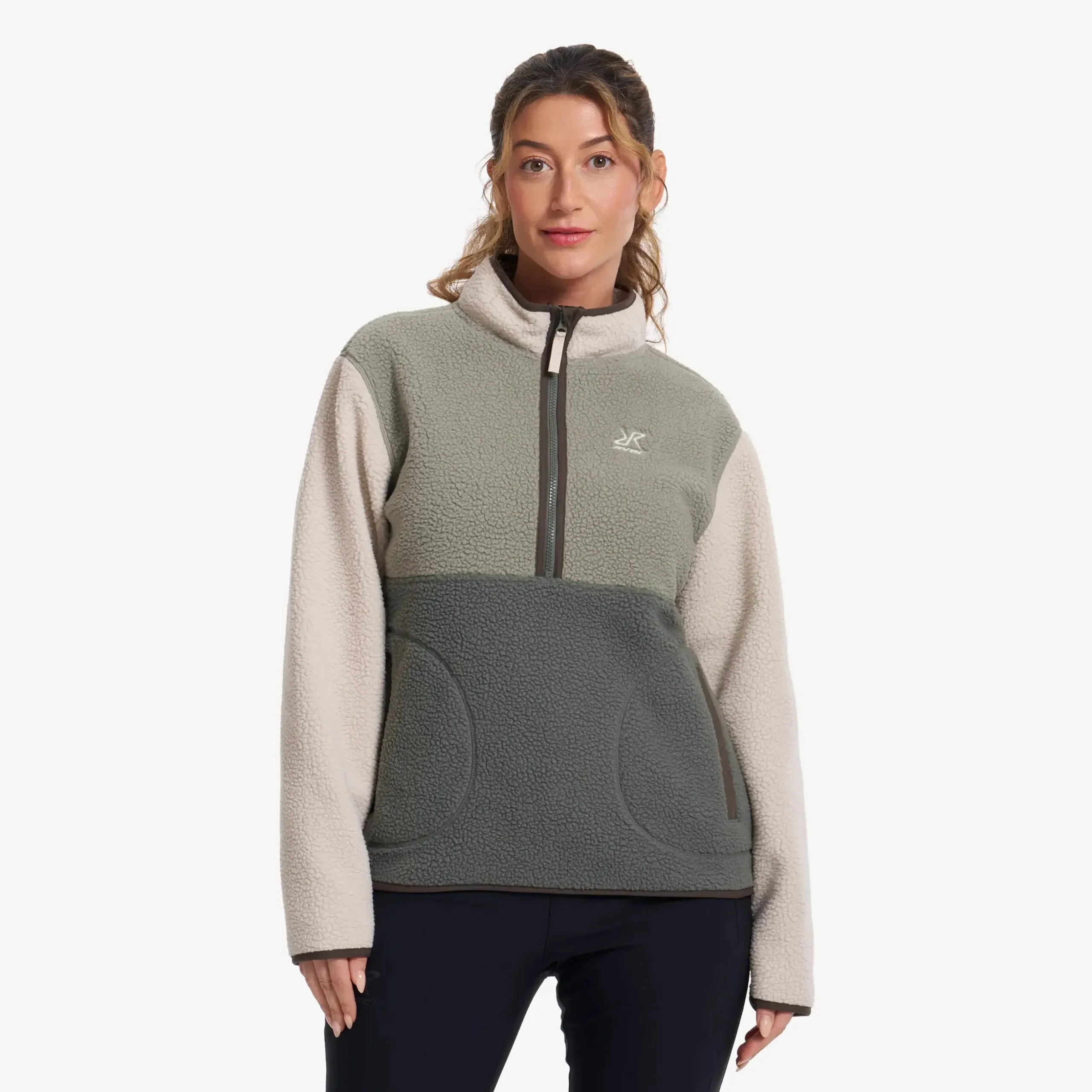 Canyon Half-zip Pile Fleece Damen Peyote/Shadow Green