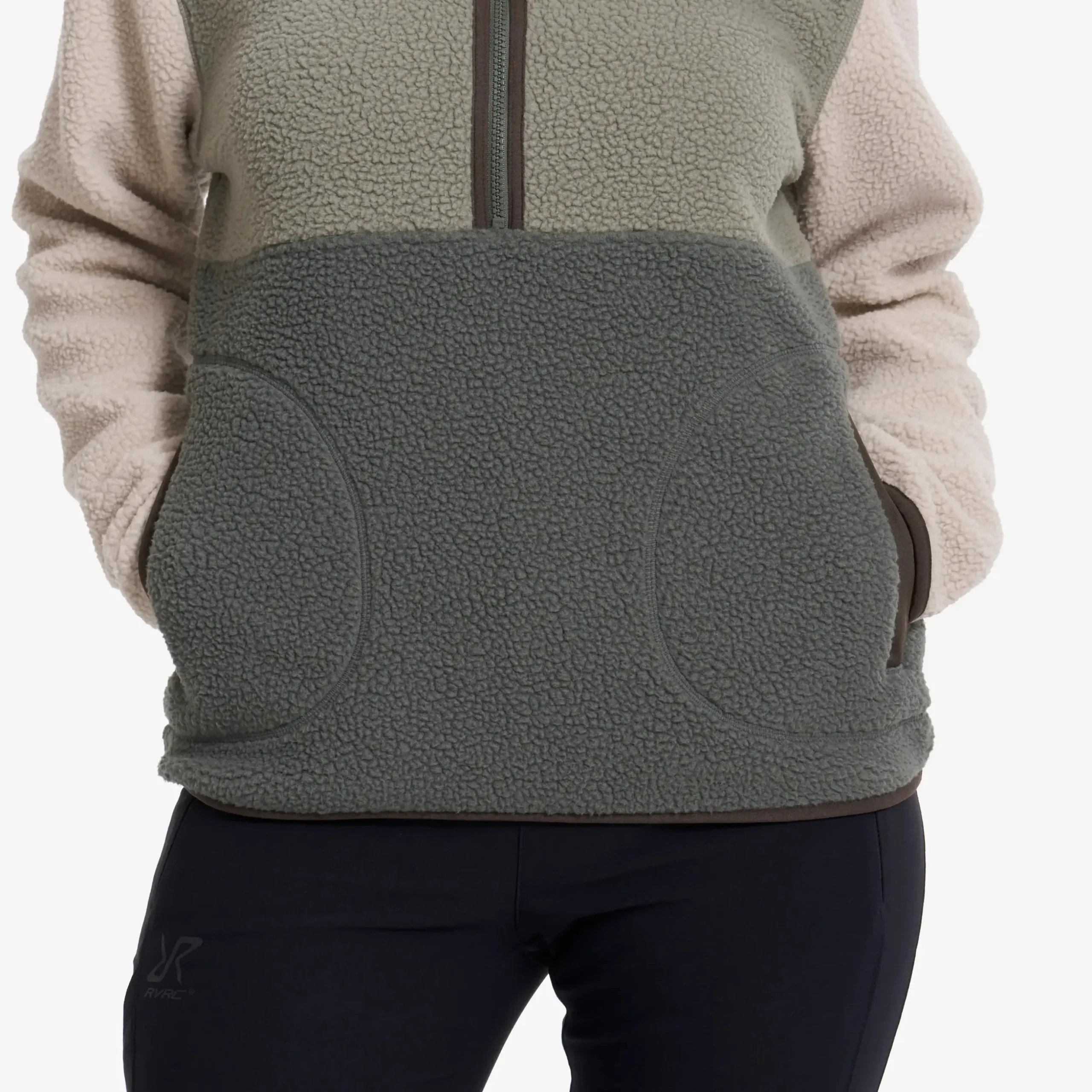 Canyon Half-zip Pile Fleece Damen Peyote/Shadow Green