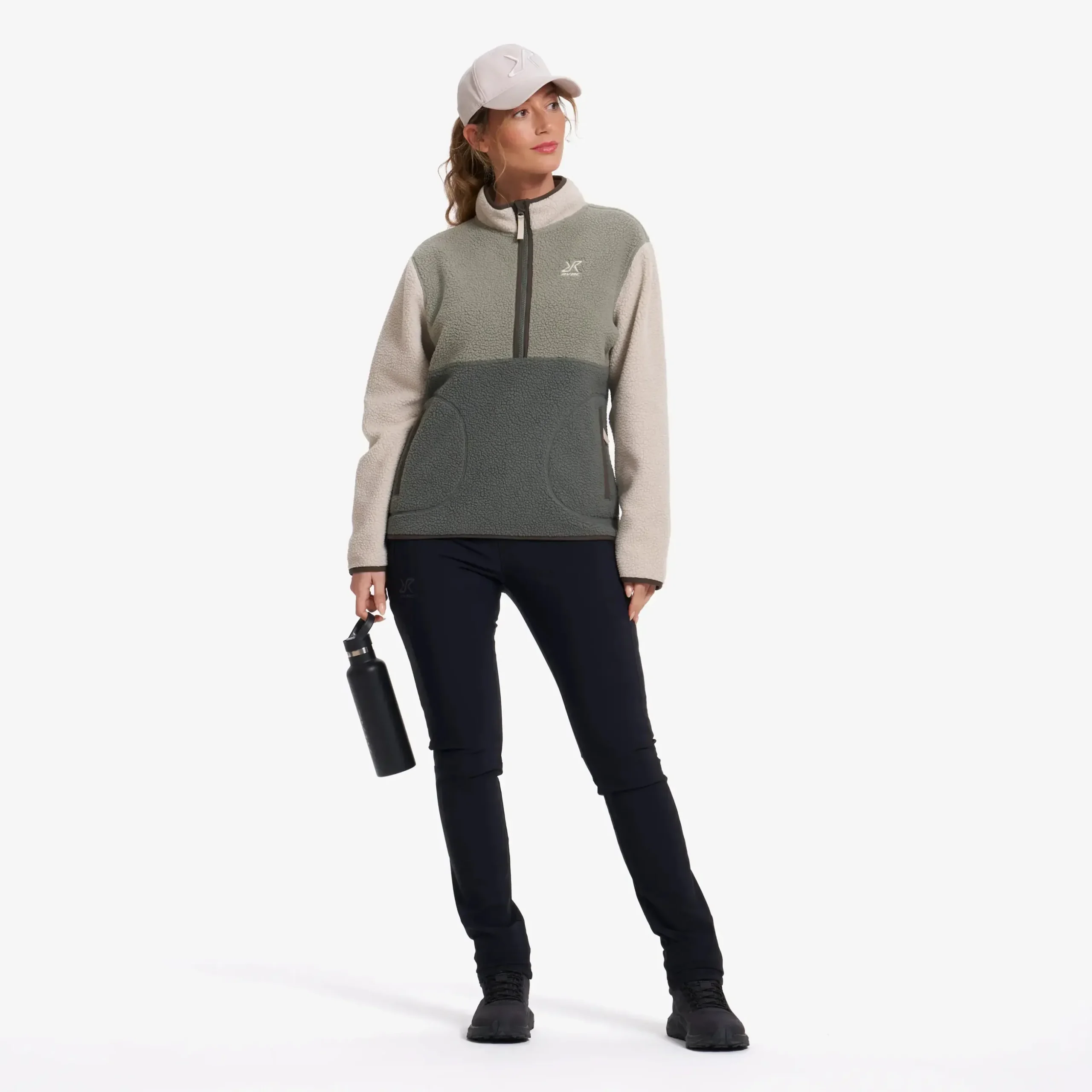 Canyon Half-zip Pile Fleece Damen Peyote/Shadow Green