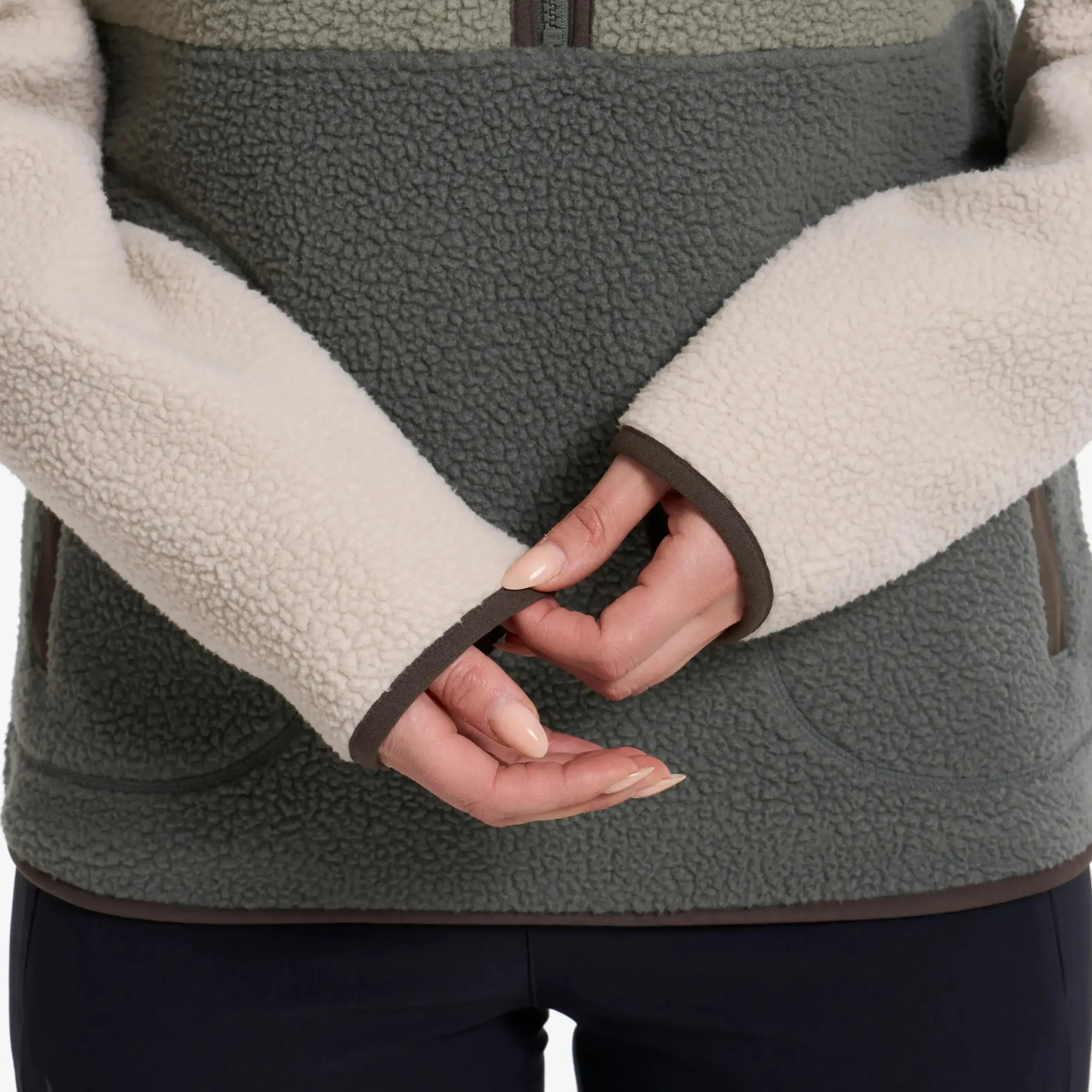 Canyon Half-zip Pile Fleece Damen Peyote/Shadow Green