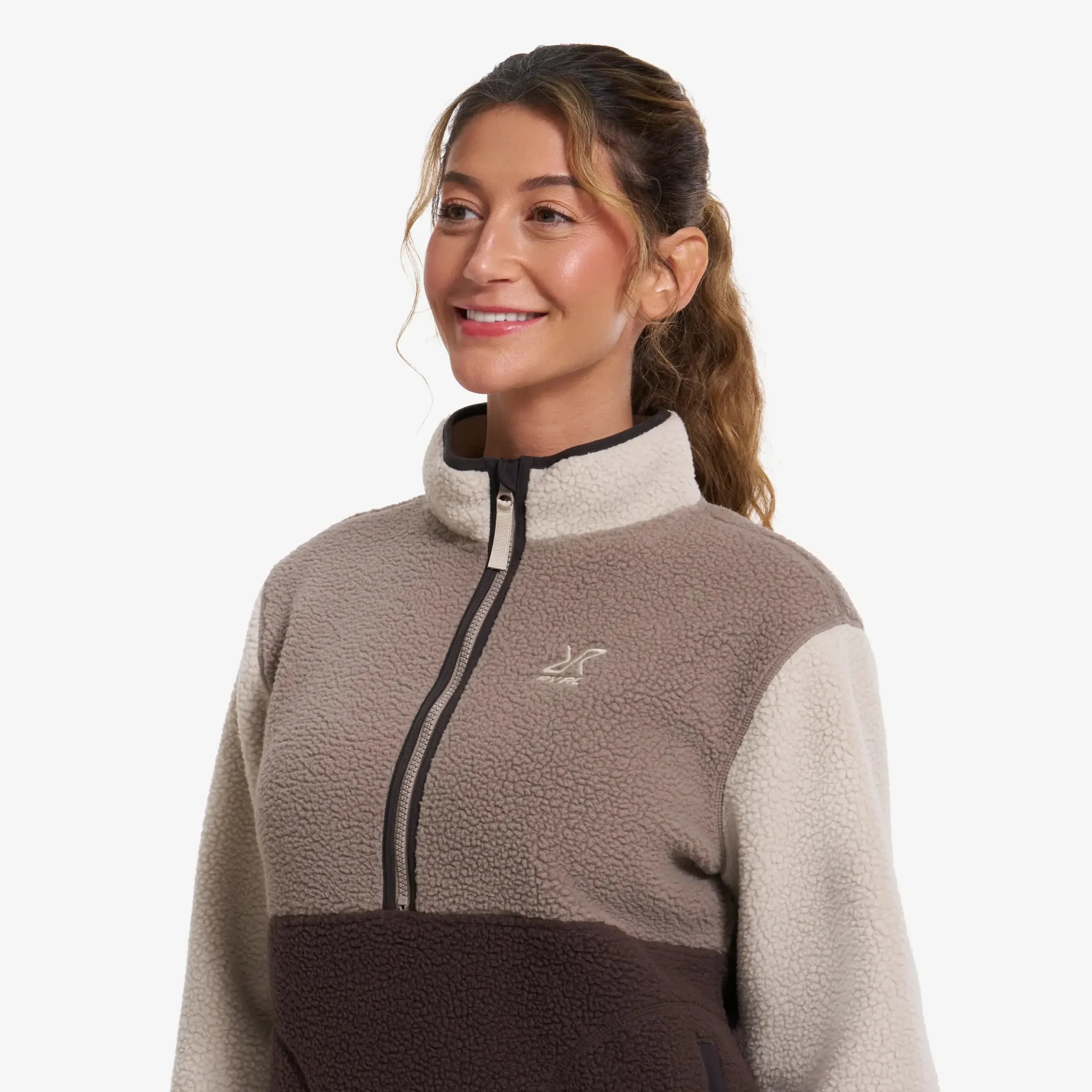 Canyon Half-zip Pile Fleece Damen Seal Brown/Peyote