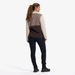 Canyon Half-zip Pile Fleece Damen Seal Brown/Peyote