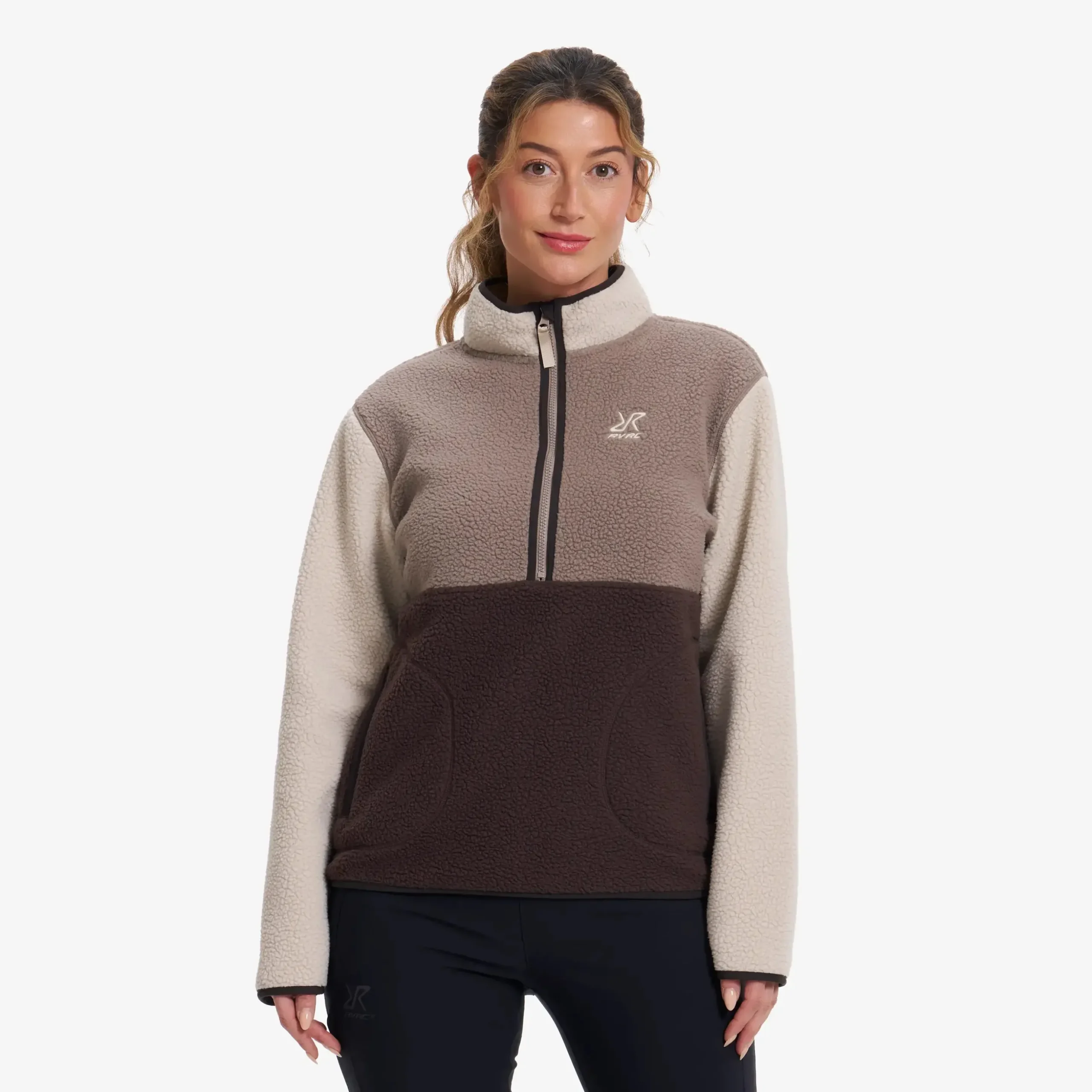 Canyon Half-zip Pile Fleece Damen Seal Brown/Peyote