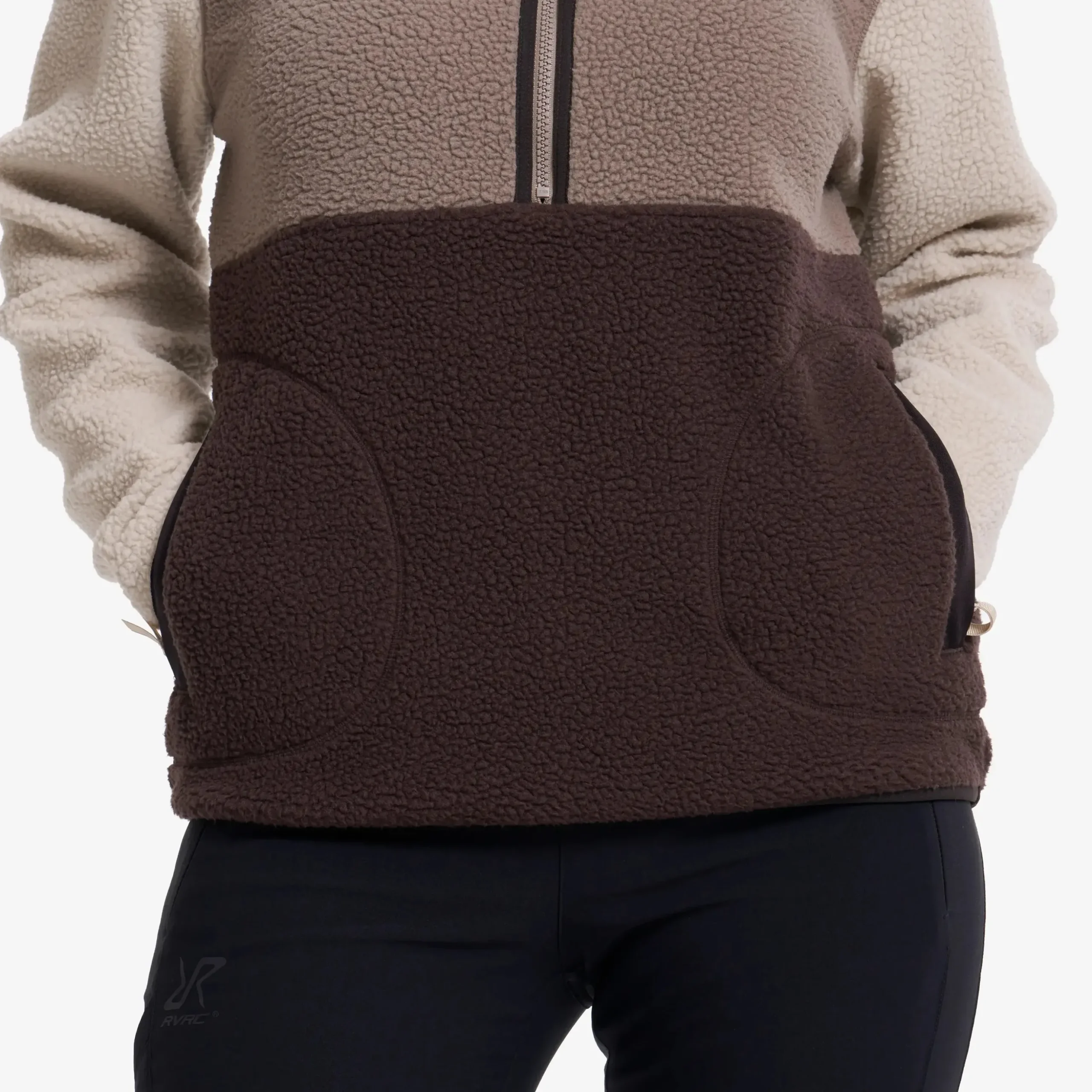 Canyon Half-zip Pile Fleece Damen Seal Brown/Peyote