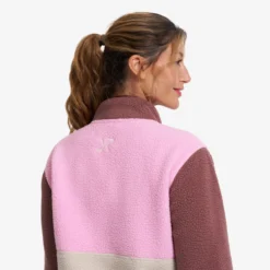 Canyon Half-zip Pile Fleece Damen Bright Pink/Peyote