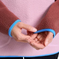 Canyon Half-zip Pile Fleece Damen Apple Butter/Fandango Pink
