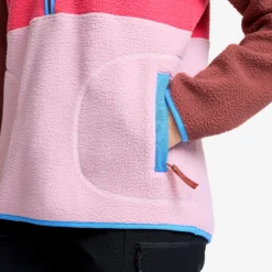 Canyon Half-zip Pile Fleece Damen Apple Butter/Fandango Pink