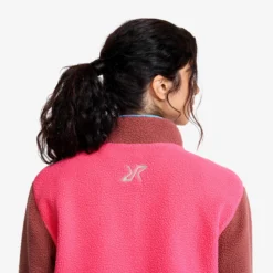 Canyon Half-zip Pile Fleece Damen Apple Butter/Fandango Pink