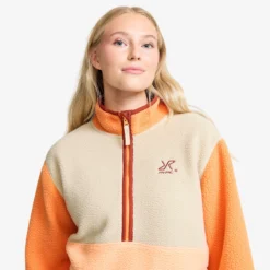 Canyon Half-zip Pile Fleece Damen Peach Fuzz/Copper Tan