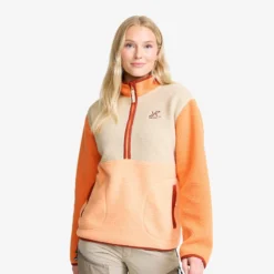 Canyon Half-zip Pile Fleece Damen Peach Fuzz/Copper Tan
