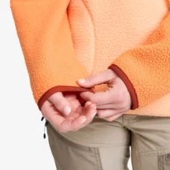Canyon Half-zip Pile Fleece Damen Peach Fuzz/Copper Tan