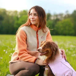 Canyon Half-zip Pile Fleece Damen Peach Fuzz/Copper Tan