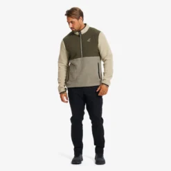 Canyon Half-zip Pile Fleece Herren Grape Leaf/Eucalyptus