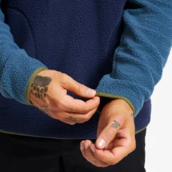 Canyon Half-zip Pile Fleece Herren Orion Blue/Safari Beige