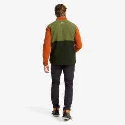 Canyon Half-zip Pile Fleece Herren Terracotta Brown/Cypress