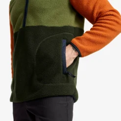 Canyon Half-zip Pile Fleece Herren Terracotta Brown/Cypress