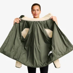 Canyon Hybrid Pile Fleece Damen Oatmeal/Kambaba Green