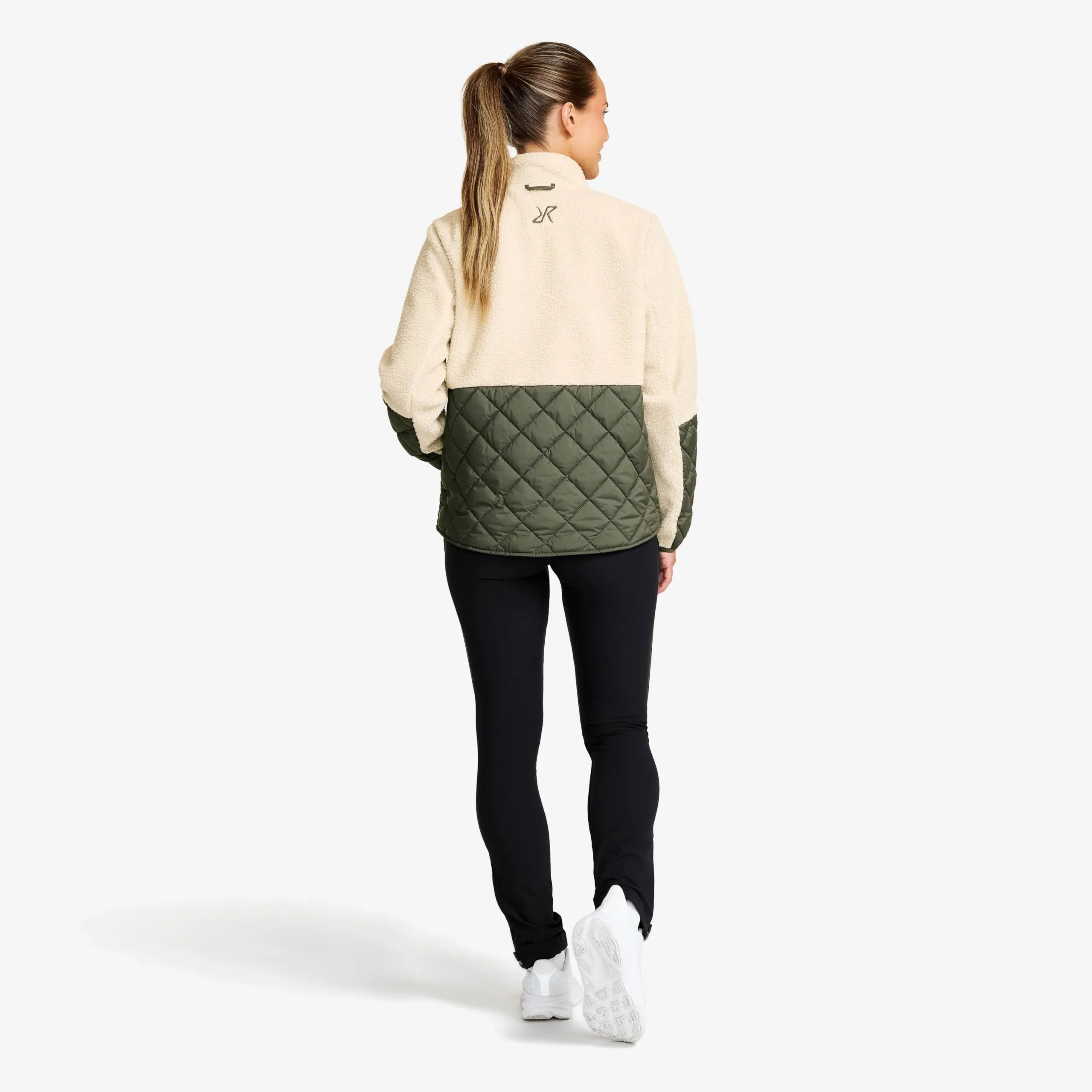 Canyon Hybrid Pile Fleece Damen Oatmeal/Kambaba Green