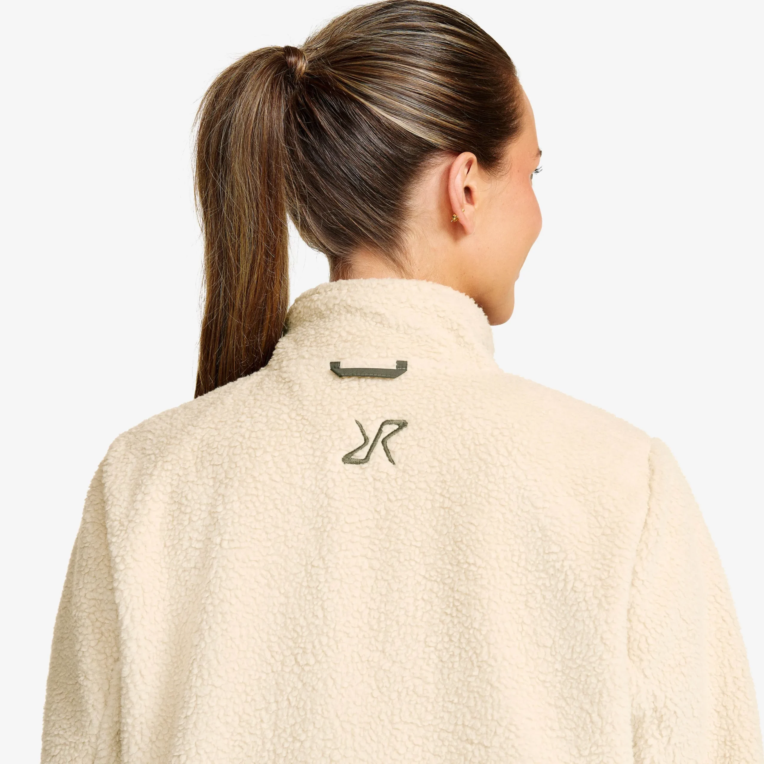 Canyon Hybrid Pile Fleece Damen Oatmeal/Kambaba Green