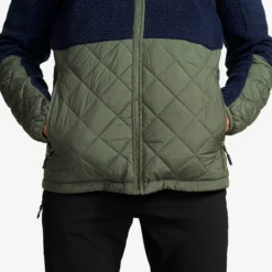 Canyon Hybrid Pile Fleece Herren Navy/Kambaba Green