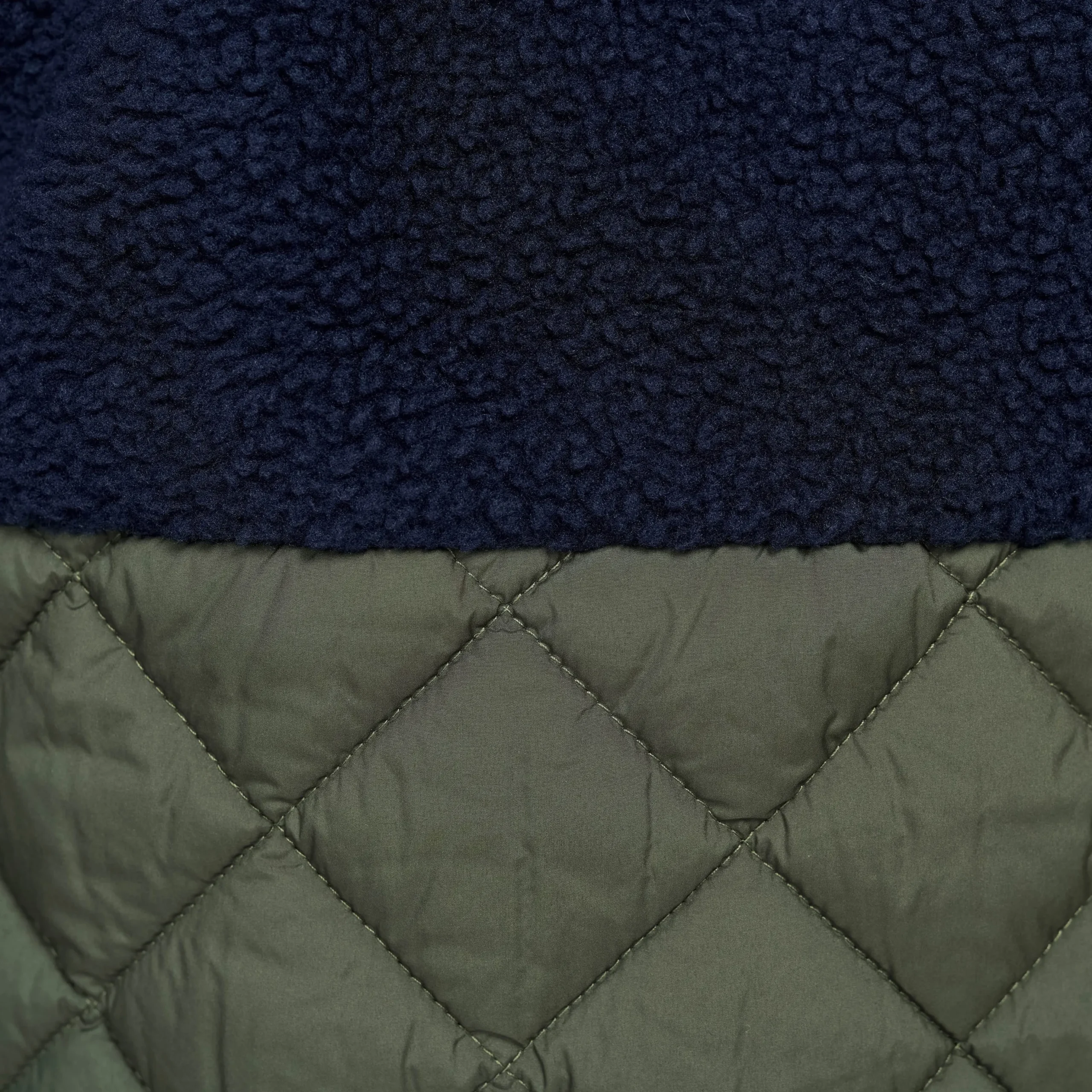 Canyon Hybrid Pile Fleece Herren Navy/Kambaba Green