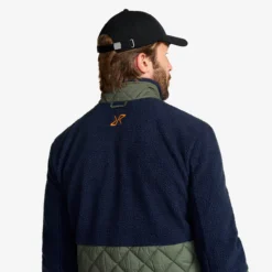 Canyon Hybrid Pile Fleece Herren Navy/Kambaba Green