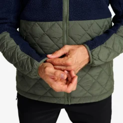 Canyon Hybrid Pile Fleece Herren Navy/Kambaba Green