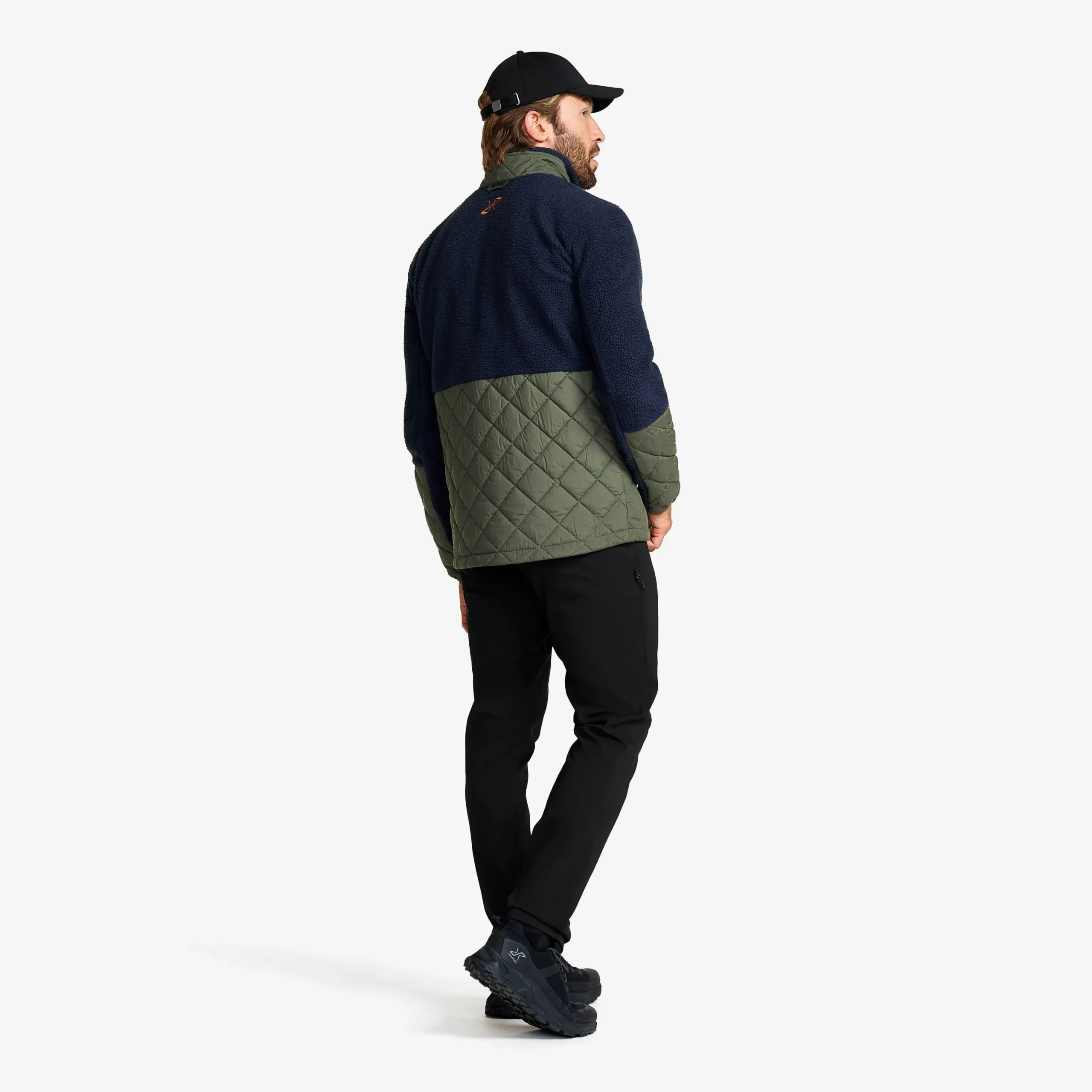 Canyon Hybrid Pile Fleece Herren Navy/Kambaba Green