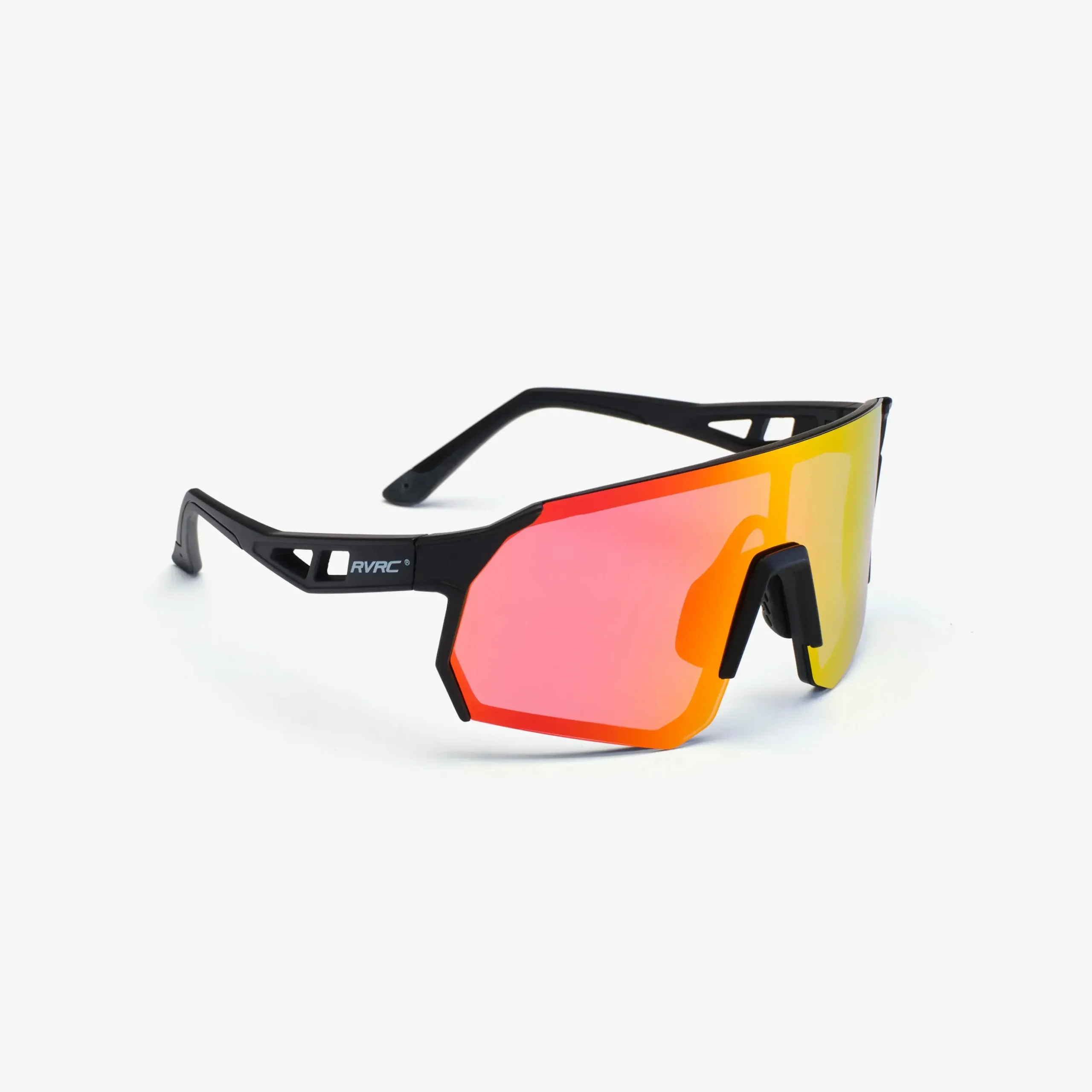 Castor Polarized Sports Sunglasses Black/Red Gold