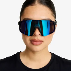 Castor Polarized Sports Sunglasses Black/Green Blue