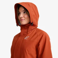 Cloud 3L Long Shell Parka Damen Rusty Orange
