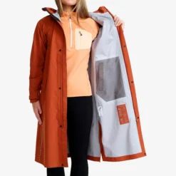Cloud 3L Long Shell Parka Damen Rusty Orange