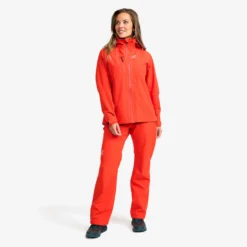 Cloud 3L Shell Jacket Damen Aurora Red