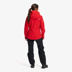 Cyclone 3L Shell Jacket Damen Aura Red