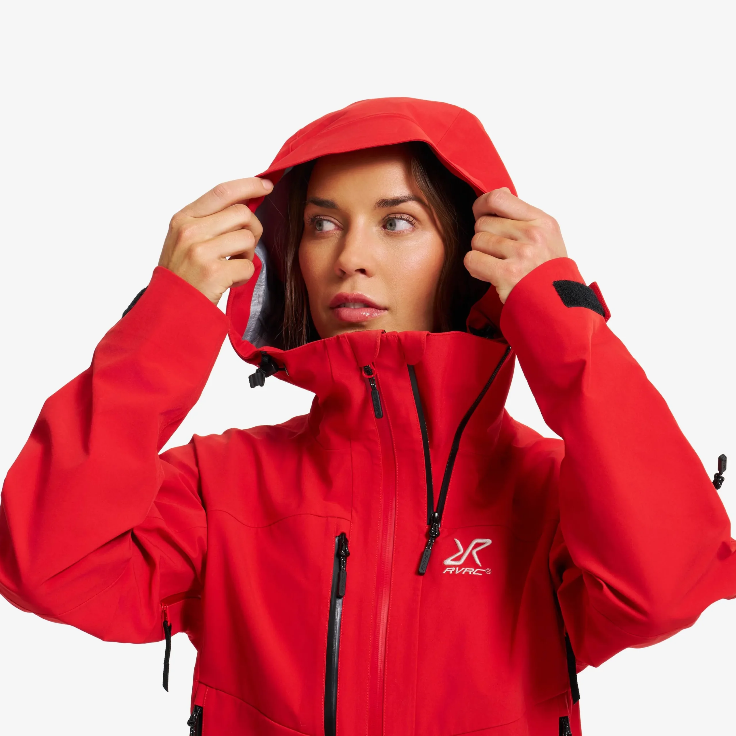 Cyclone 3L Shell Jacket Damen Aura Red