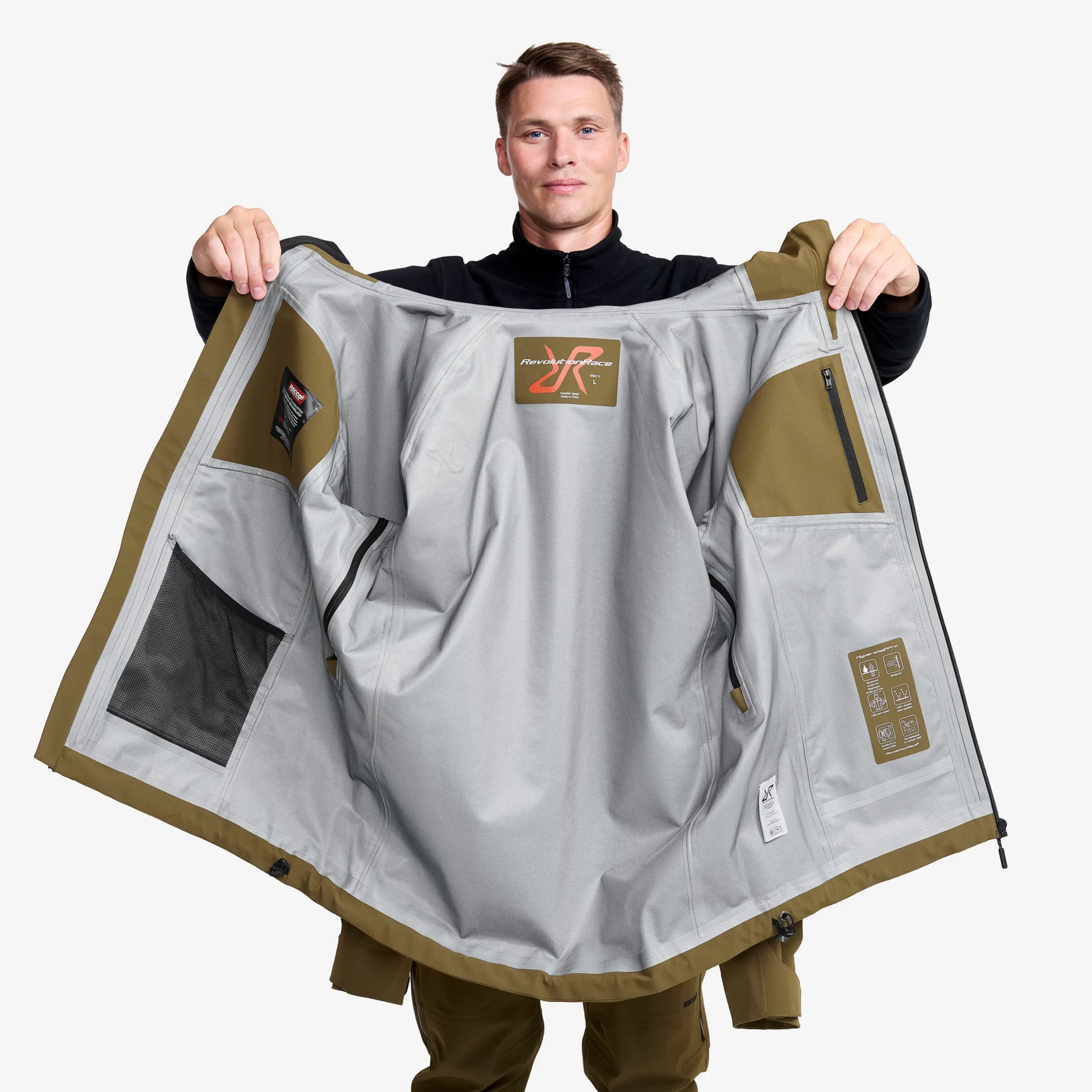 Cyclone 3L Shell Jacket Herren Dark Olive