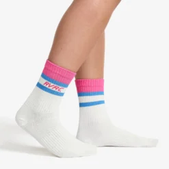 Daily Striped Socks Pink Wood/Apple Butter