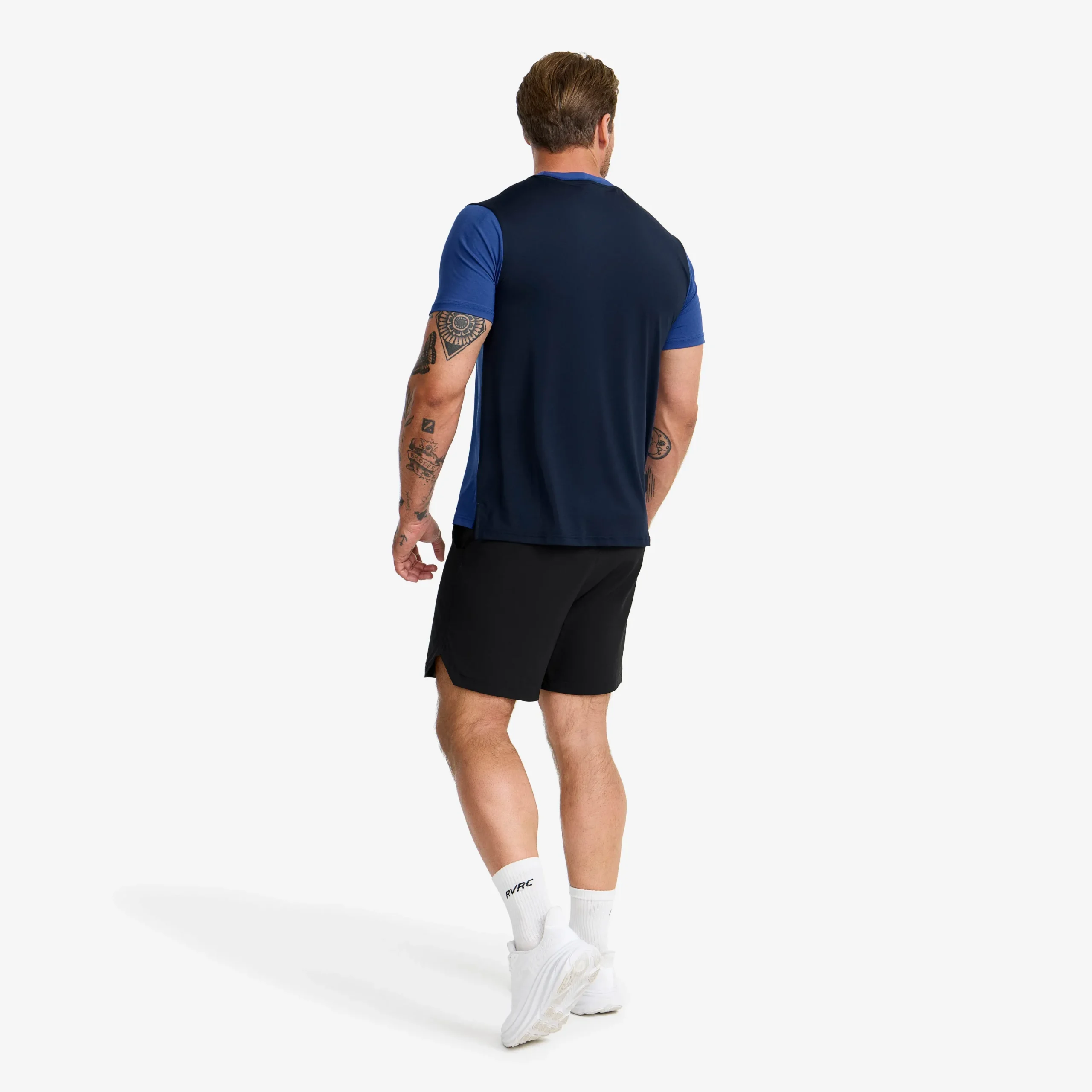 Direction Active Contrast T-shirt Herren Surf The Web/Navy