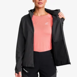 Distance Pro Wind Jacket Damen Anthracite/Black