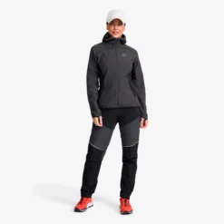 Distance Pro Wind Jacket Damen Anthracite/Black
